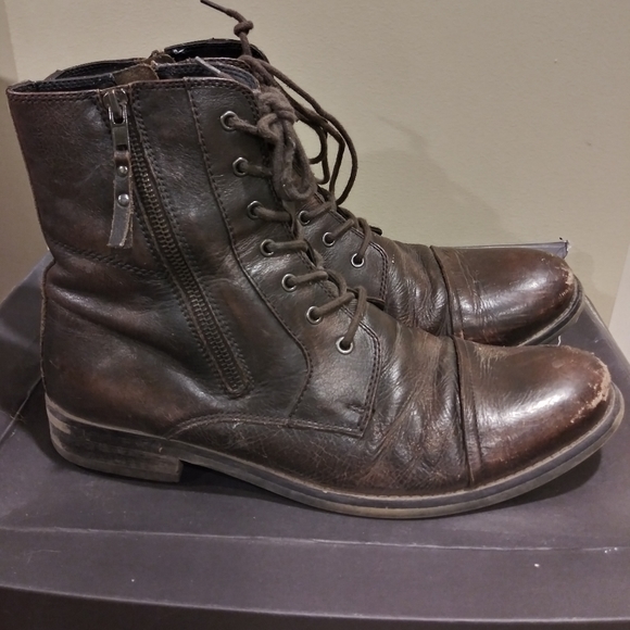 kenneth cole reaction design wingtip combat boot